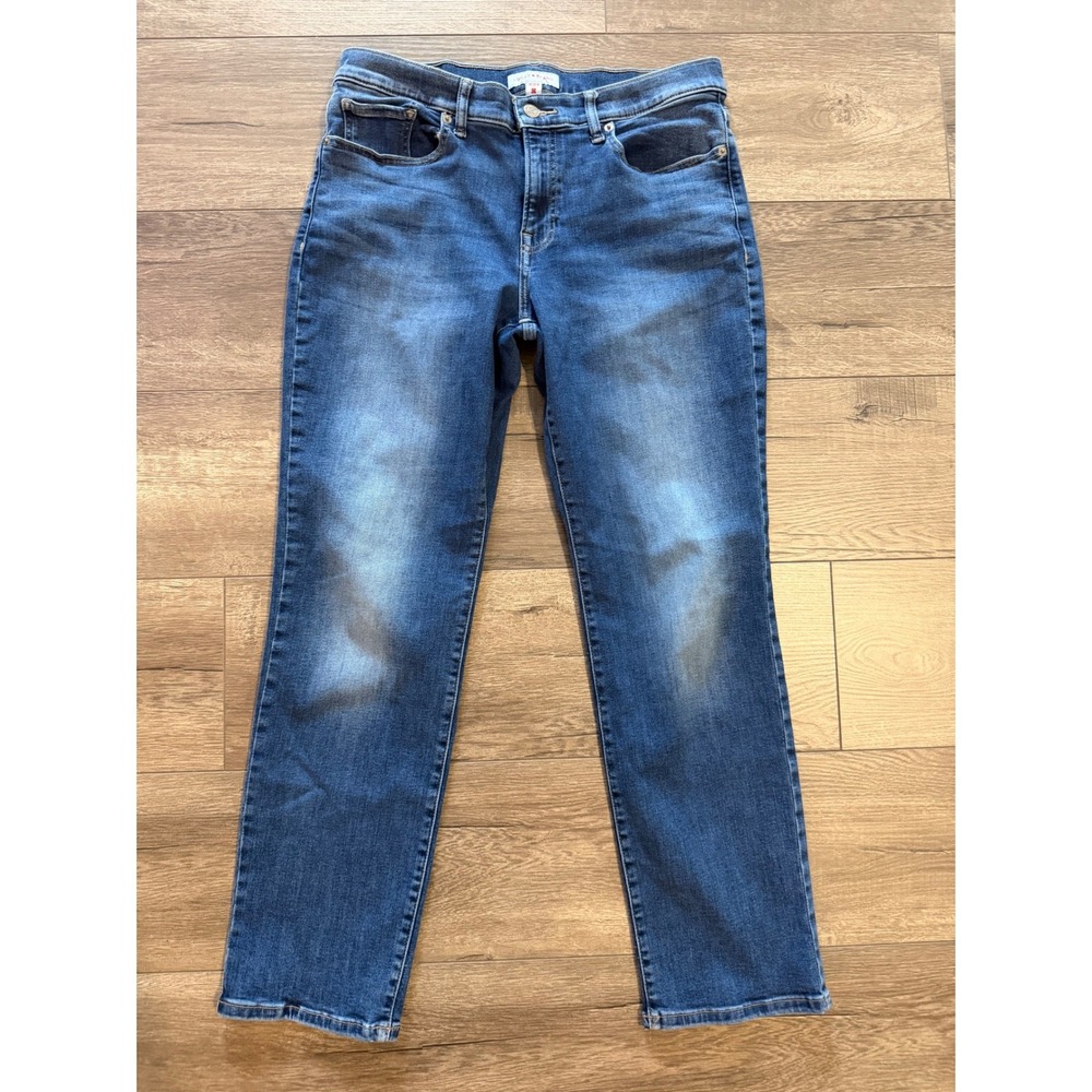 Lucky Brand Womens Blue Denim Sweet Mid Rise Straight Leg Jeans Size 12/31R